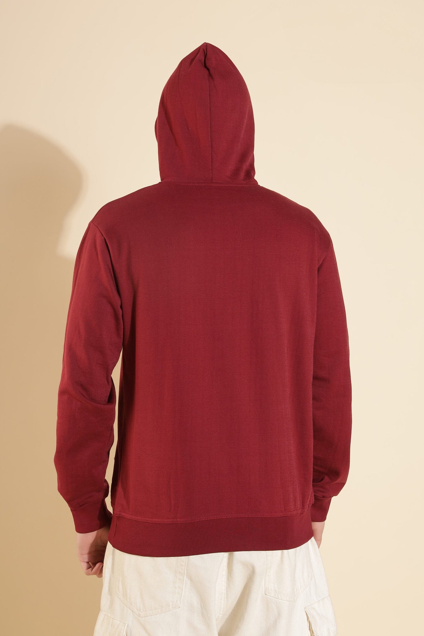 Moovio Men's Premium winter collection Maroon Hoodie