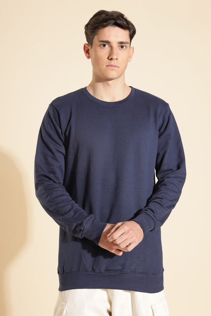 Moovio Men's Premium winter collection Dark Blue Sweatshirt