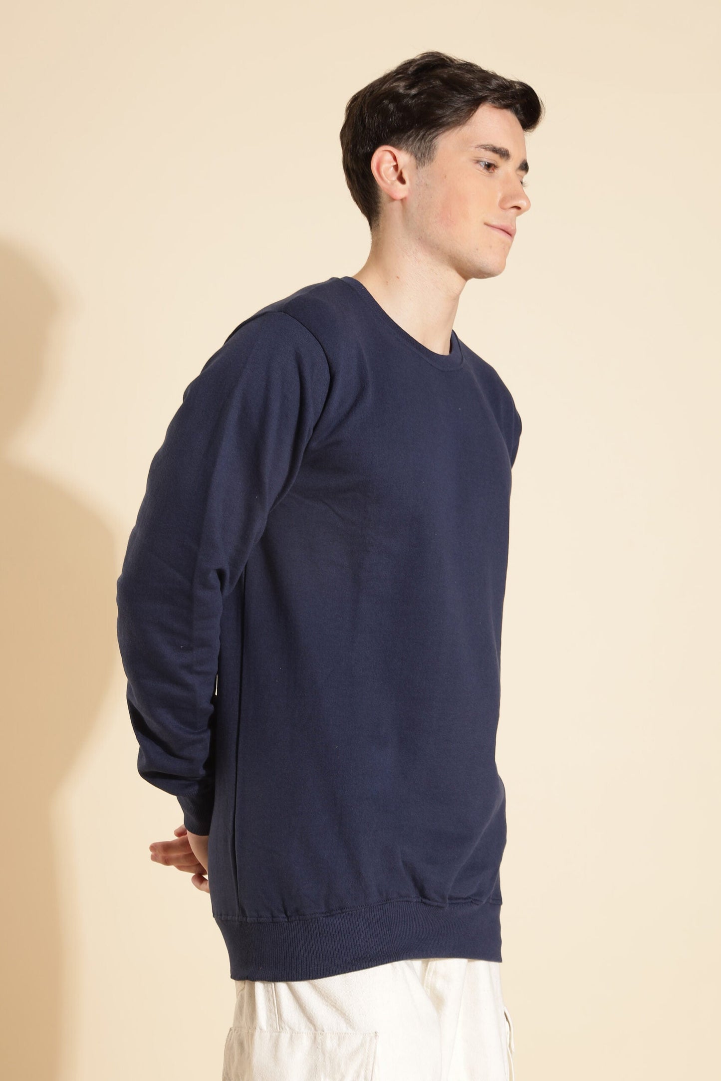 Moovio Men's Premium winter collection Dark Blue Sweatshirt