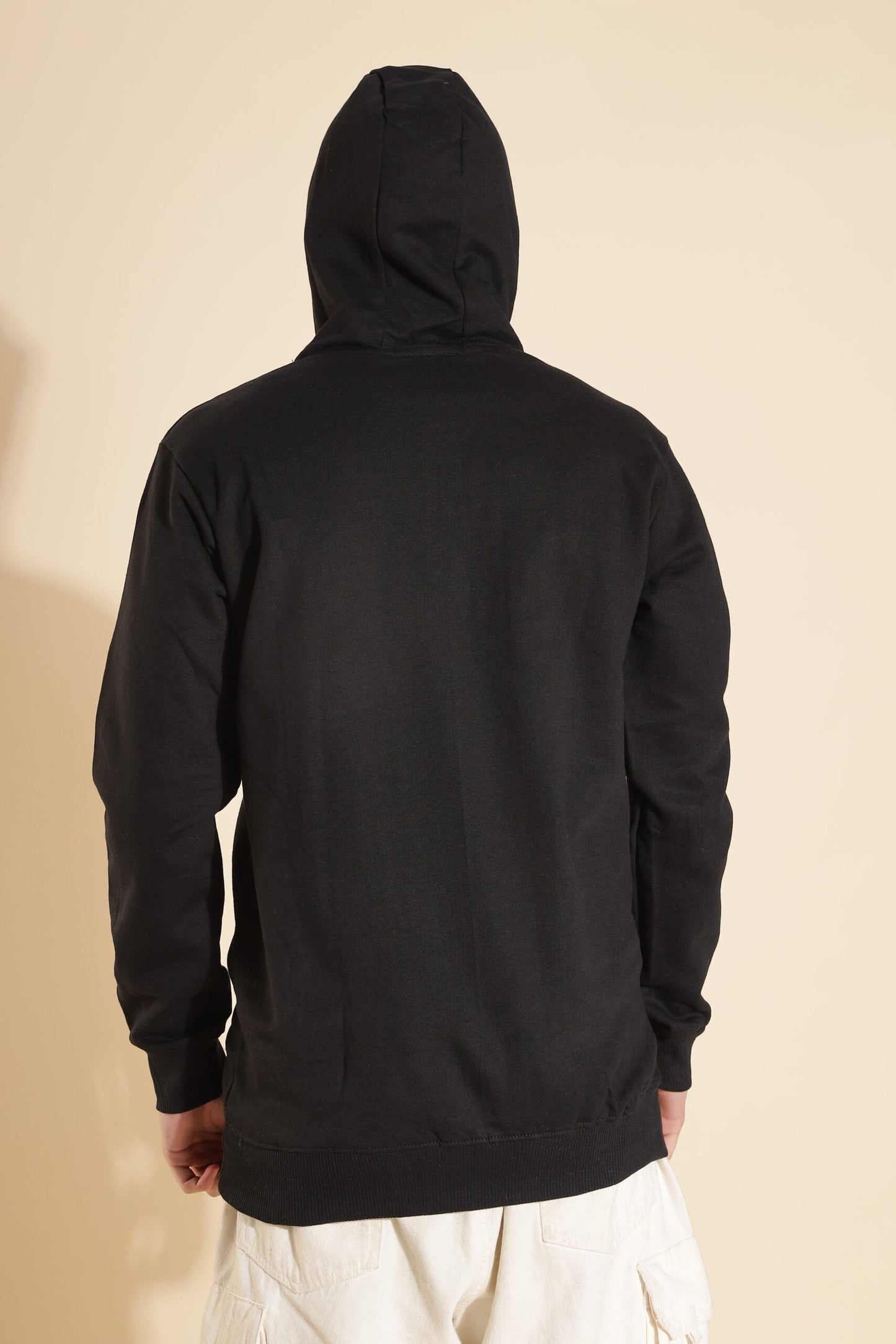 Moovio Men's Premium winter collection Black Hoodie