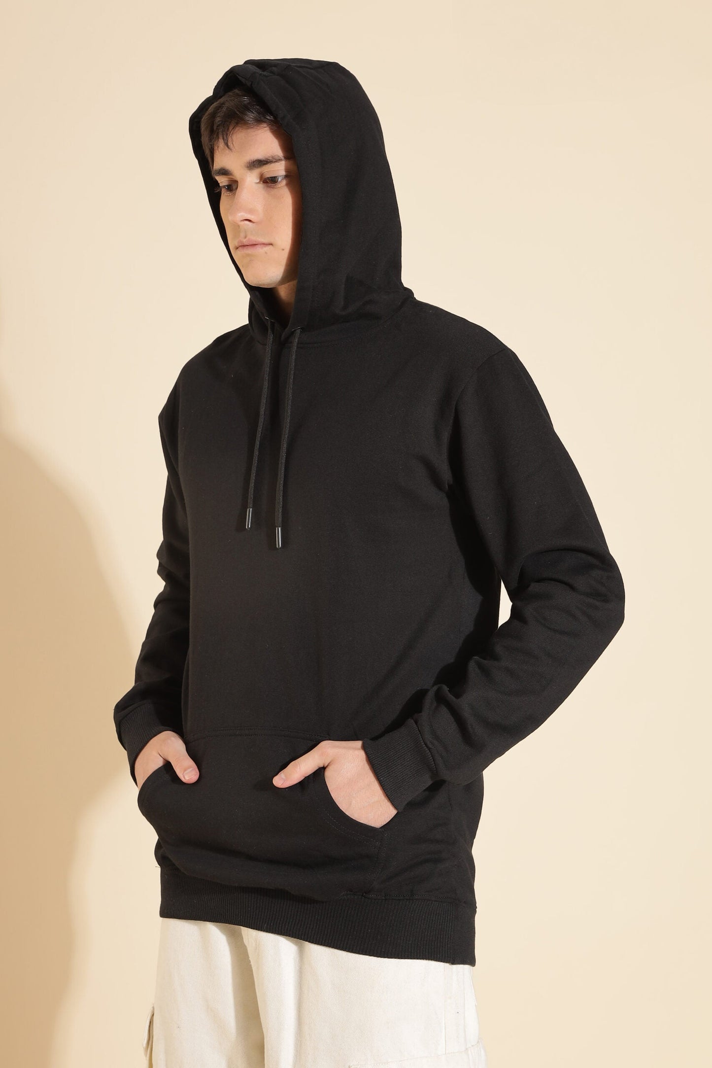 Moovio Men's Premium winter collection Black Hoodie