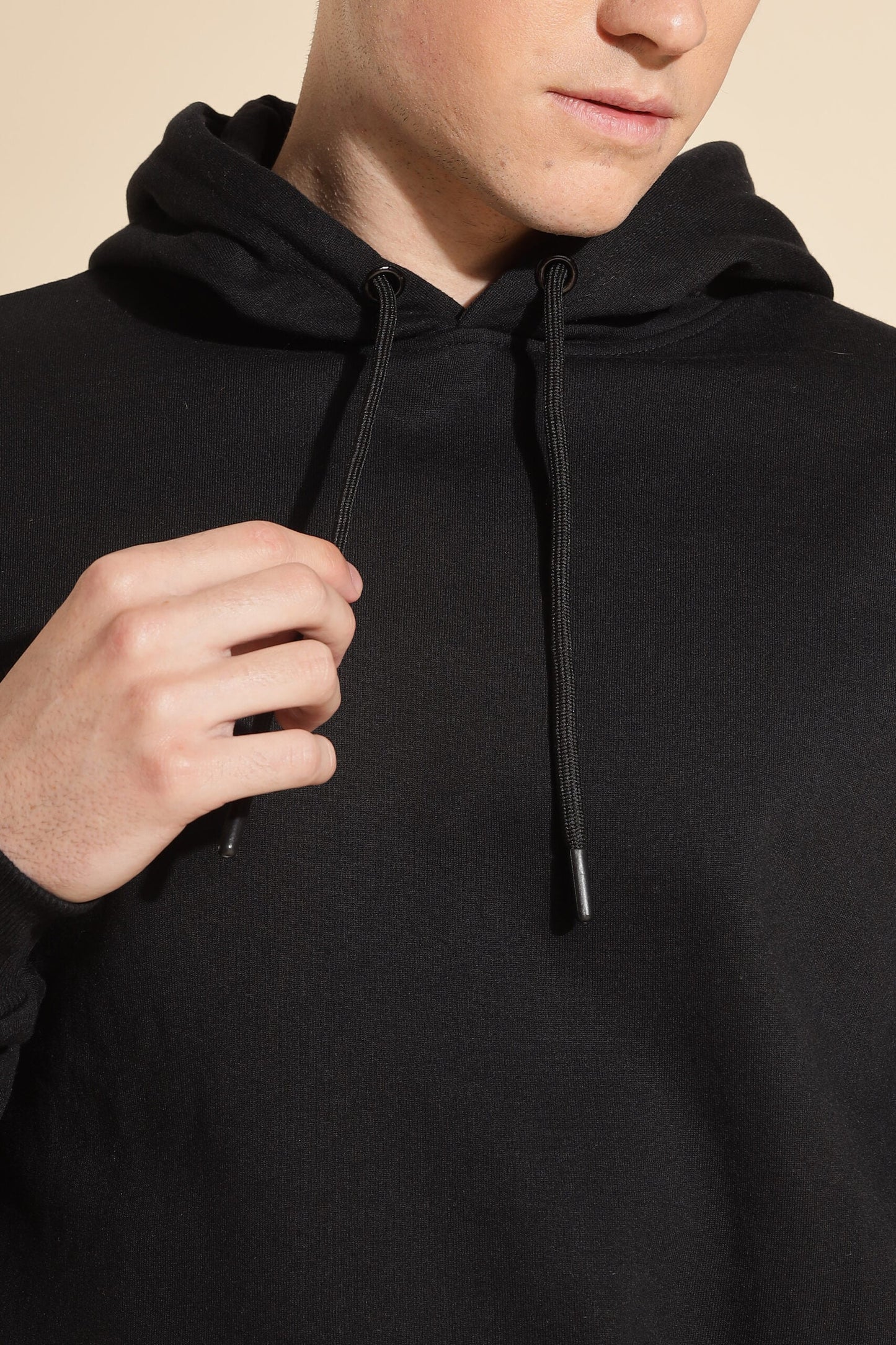 Moovio Men's Premium winter collection Black Hoodie