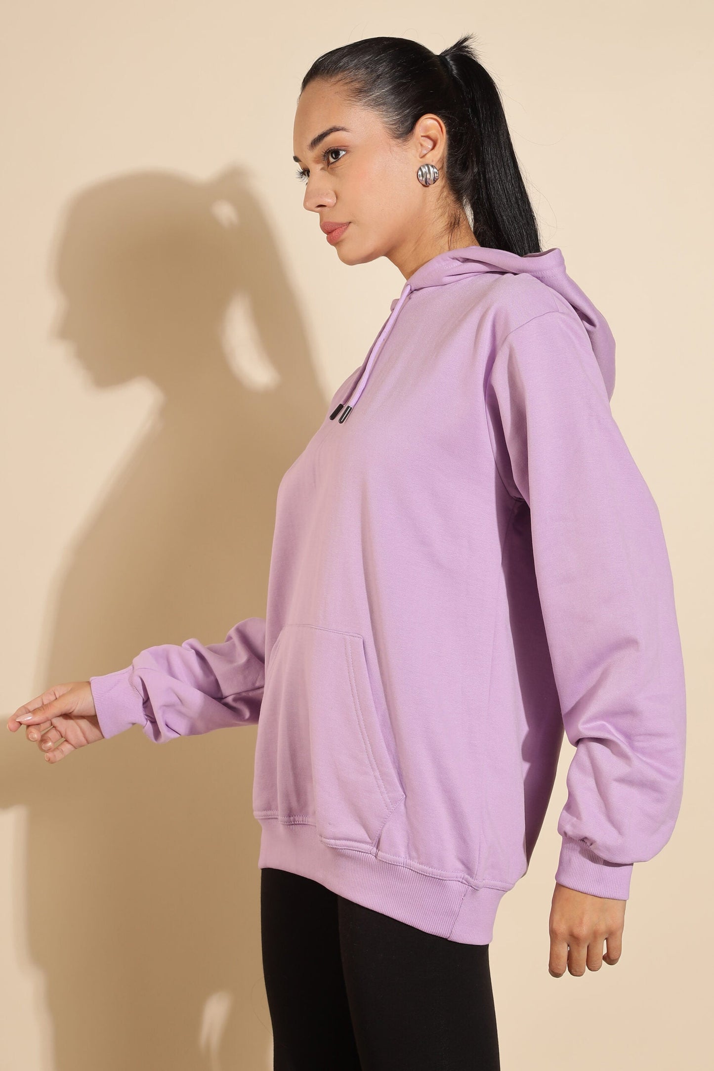 Moovio Women's Premium winter collection Purple Hoodie