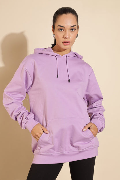 Moovio Women's Premium winter collection Purple Hoodie