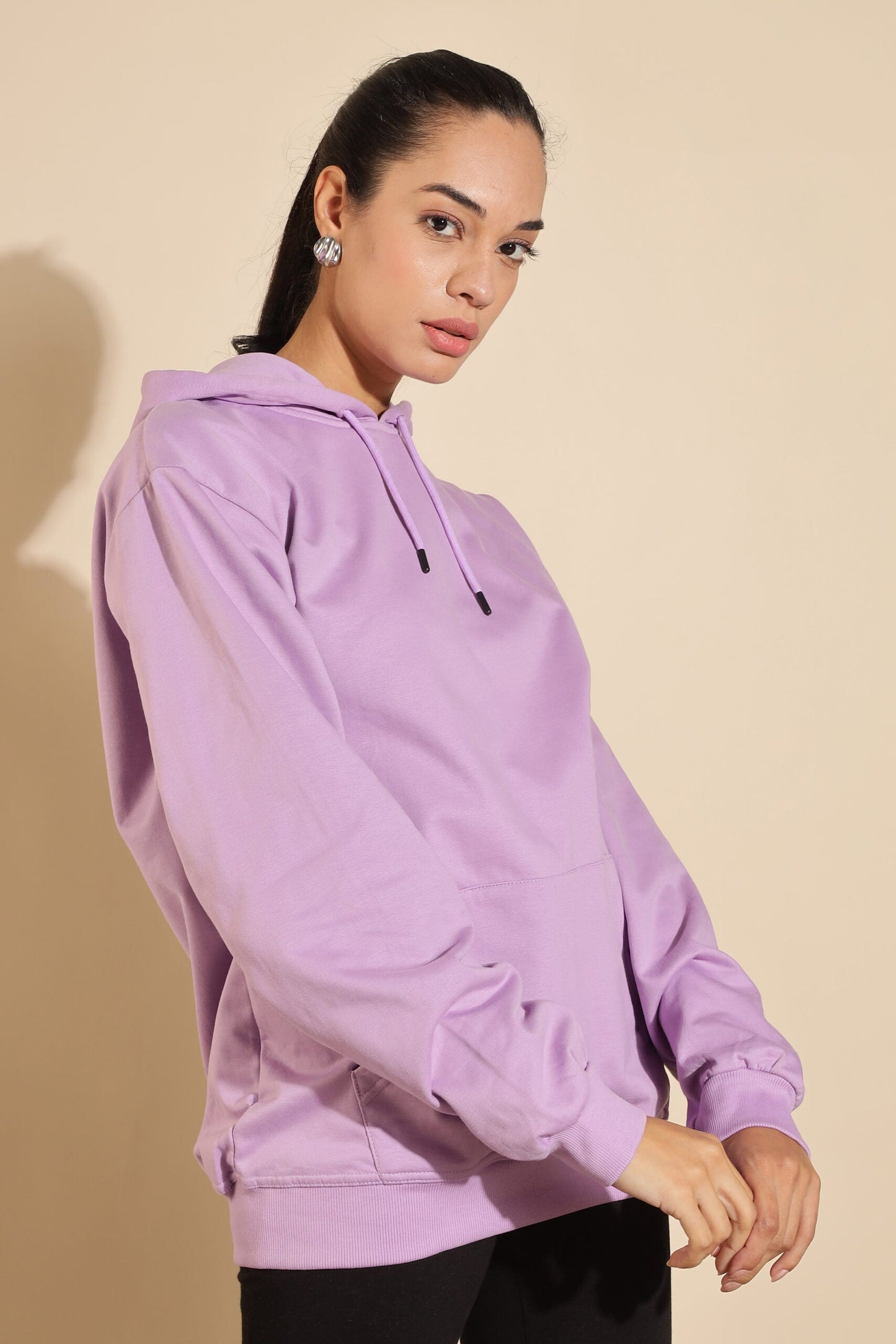 Moovio Women's Premium winter collection Purple Hoodie