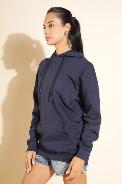 Moovio Women's Premium winter collection Dark Blue Hoodie