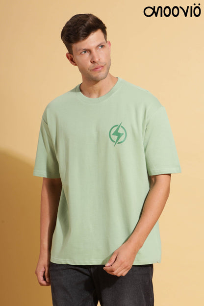 Men's Sage green color "GTTT" Premium Oversize Tee