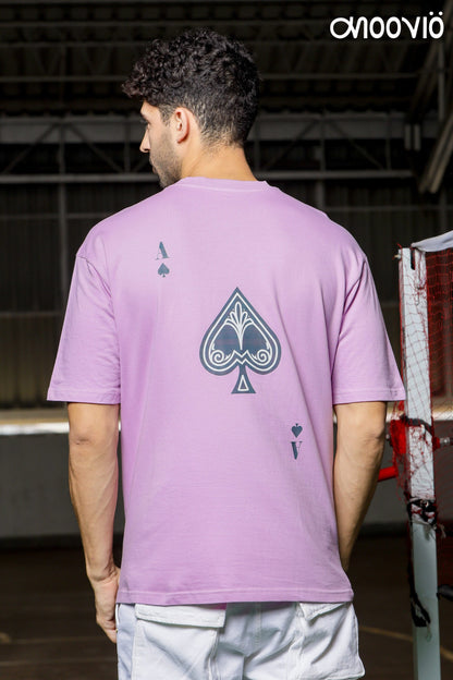 Men's 220 GSM Lavender Premium Oversize Tee