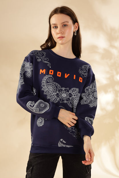 Cotton fleece premium women's winter collection oversize sweatshirt