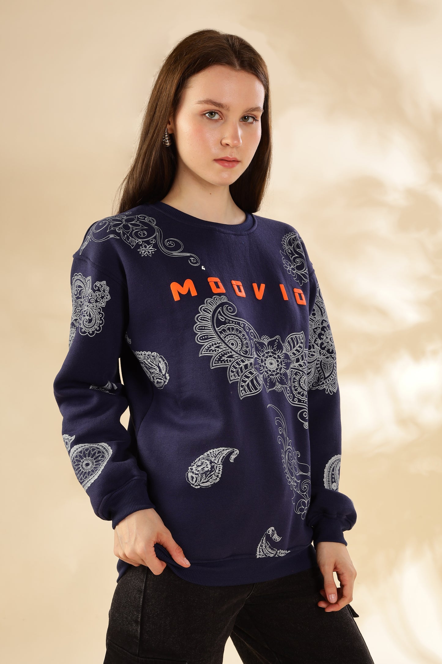 Cotton fleece premium women's winter collection oversize sweatshirt