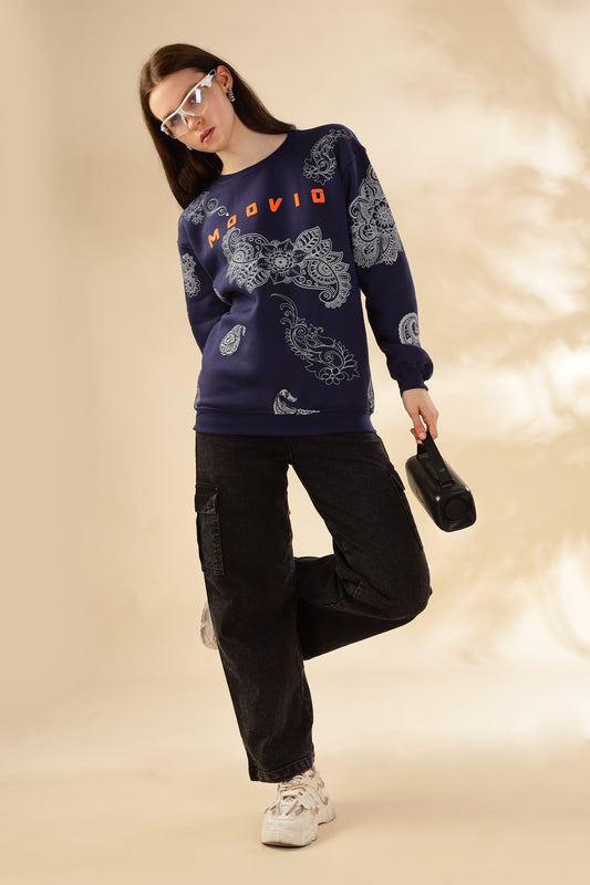 Cotton fleece premium women's winter collection oversize sweatshirt