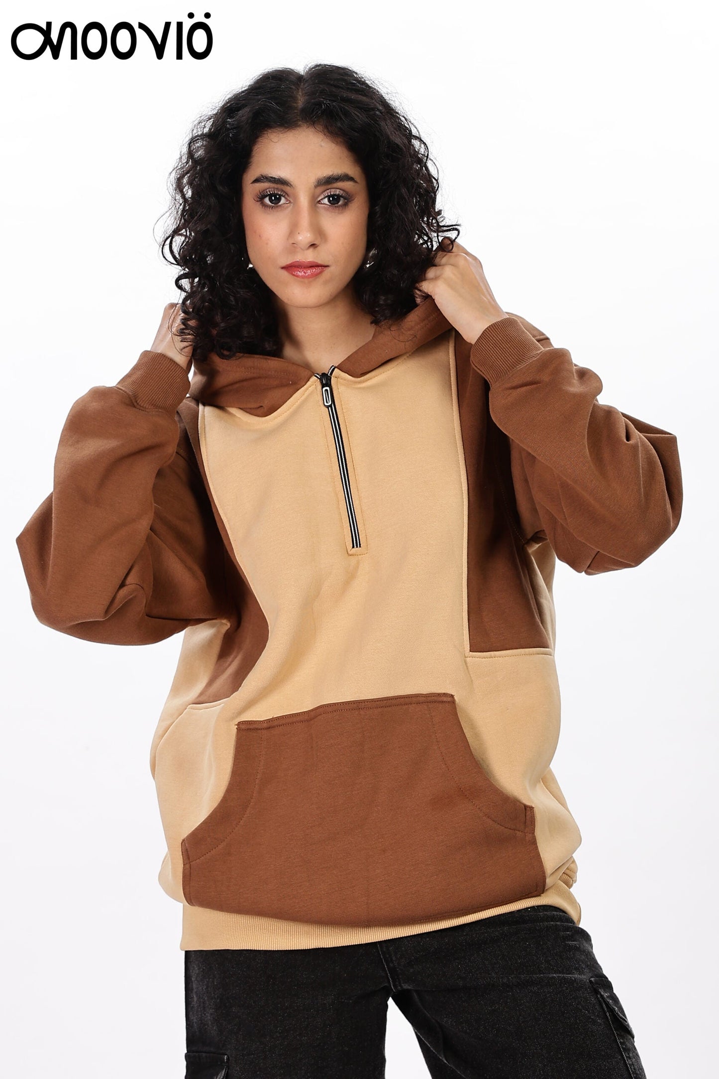 Cotton fleece premium winter collection zipper hoodies for women