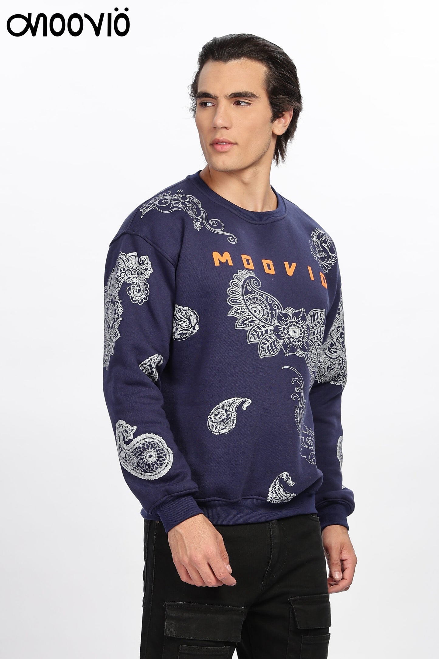 Cotton fleece premium men's winter collection oversize sweatshirt