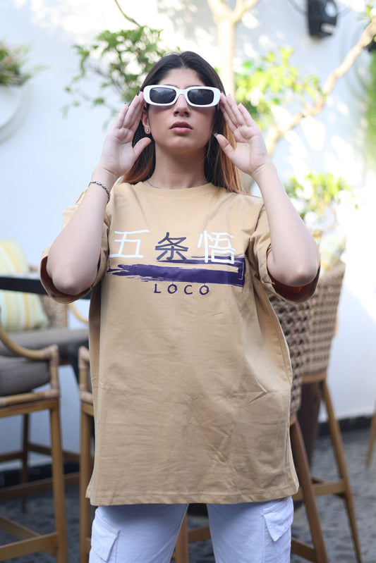 Women's SATORU GOJO Printed Premium Oversize Tee