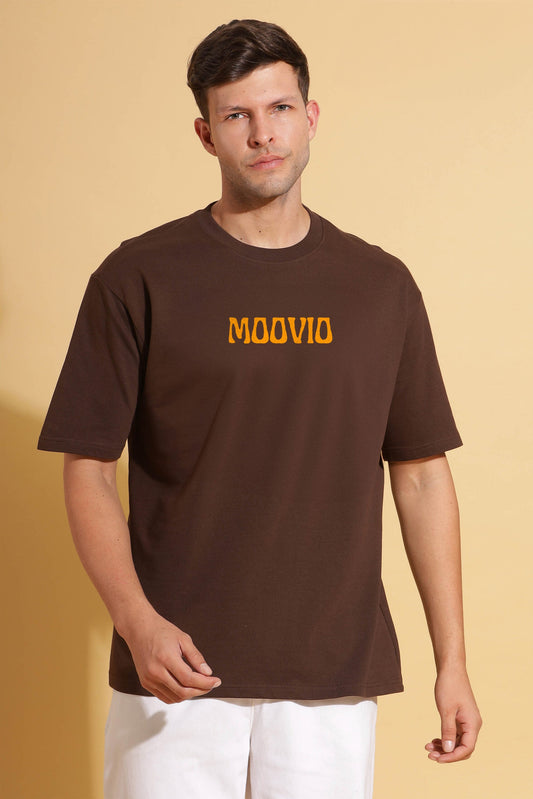 Mocha Vibe: Men's Premium Oversize Tee