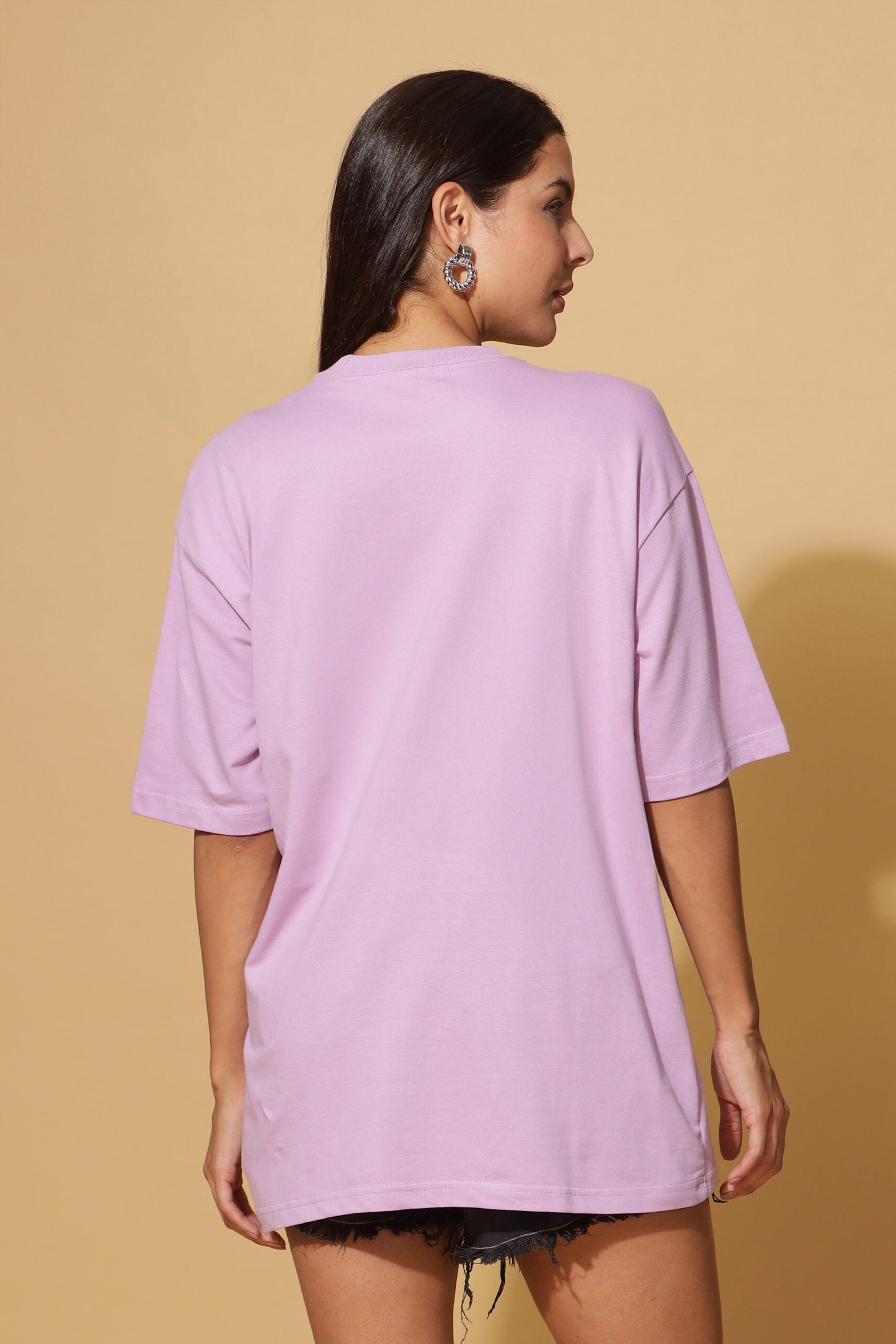 Lavender Luxe: Women's Premium Oversize Tee