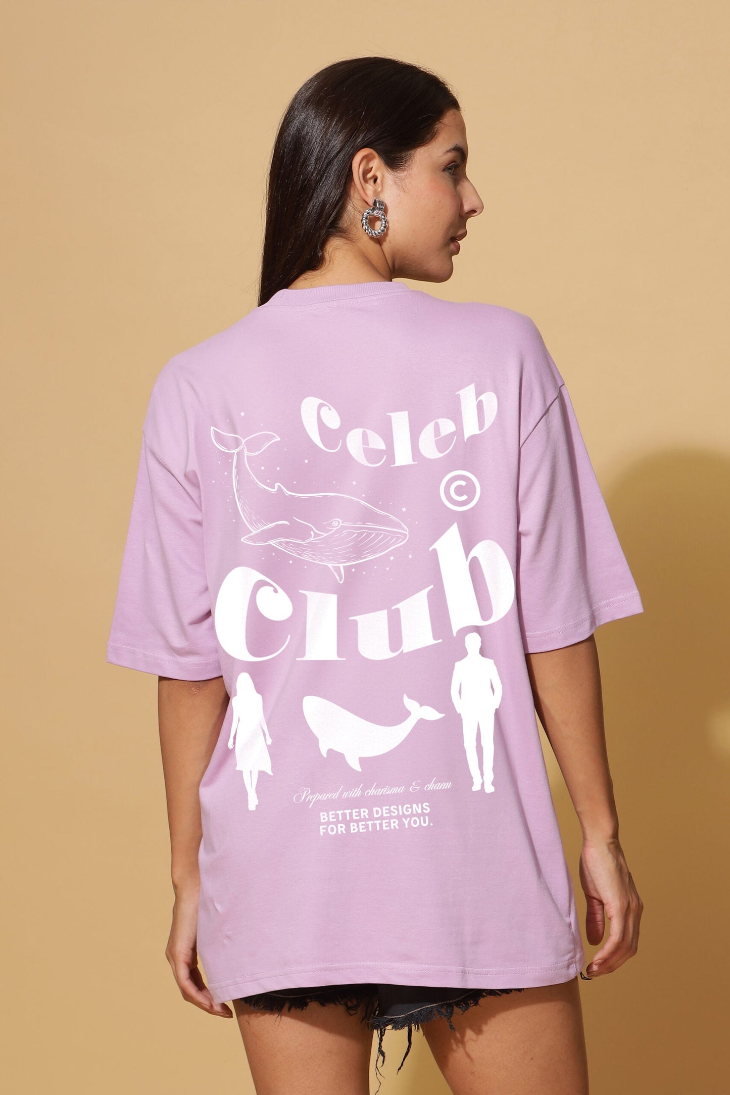 CLUB Printed Premium Oversize Tee