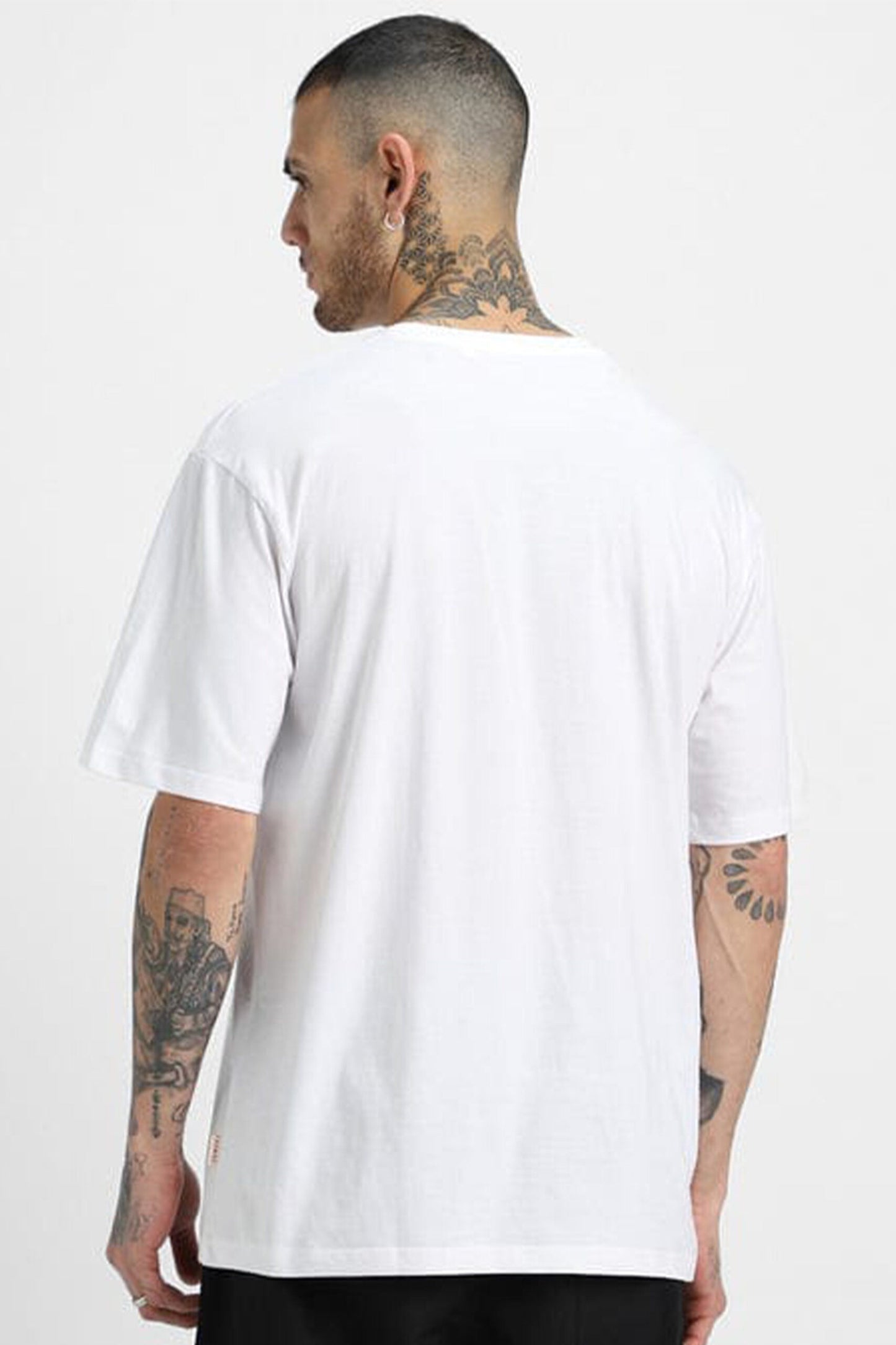 Zen-Flow Unisex White Color Premium Oversize Tee