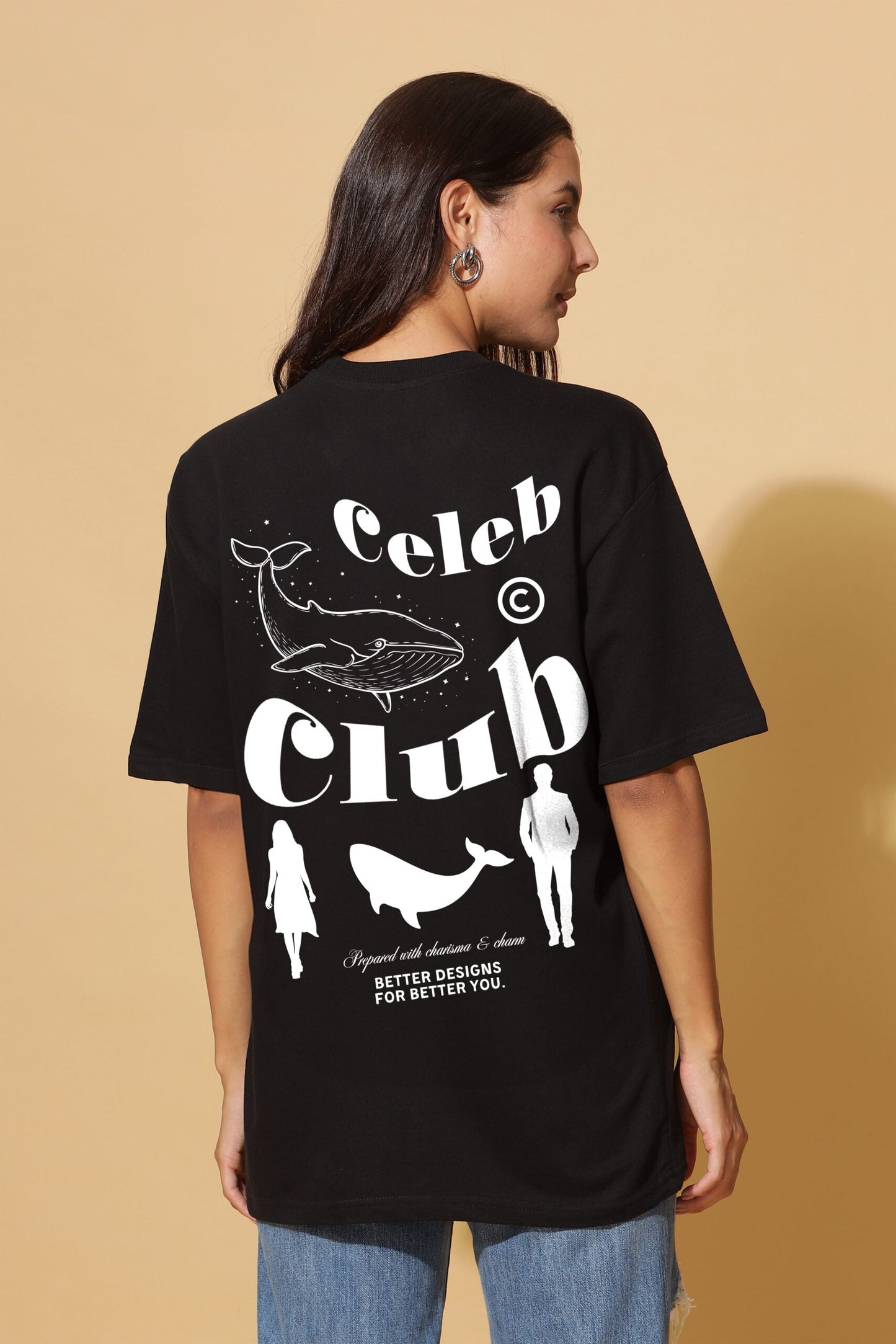 CLUB Printed Premium Oversize Tee