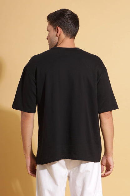 Black Smoker Print Premium Oversize Tee