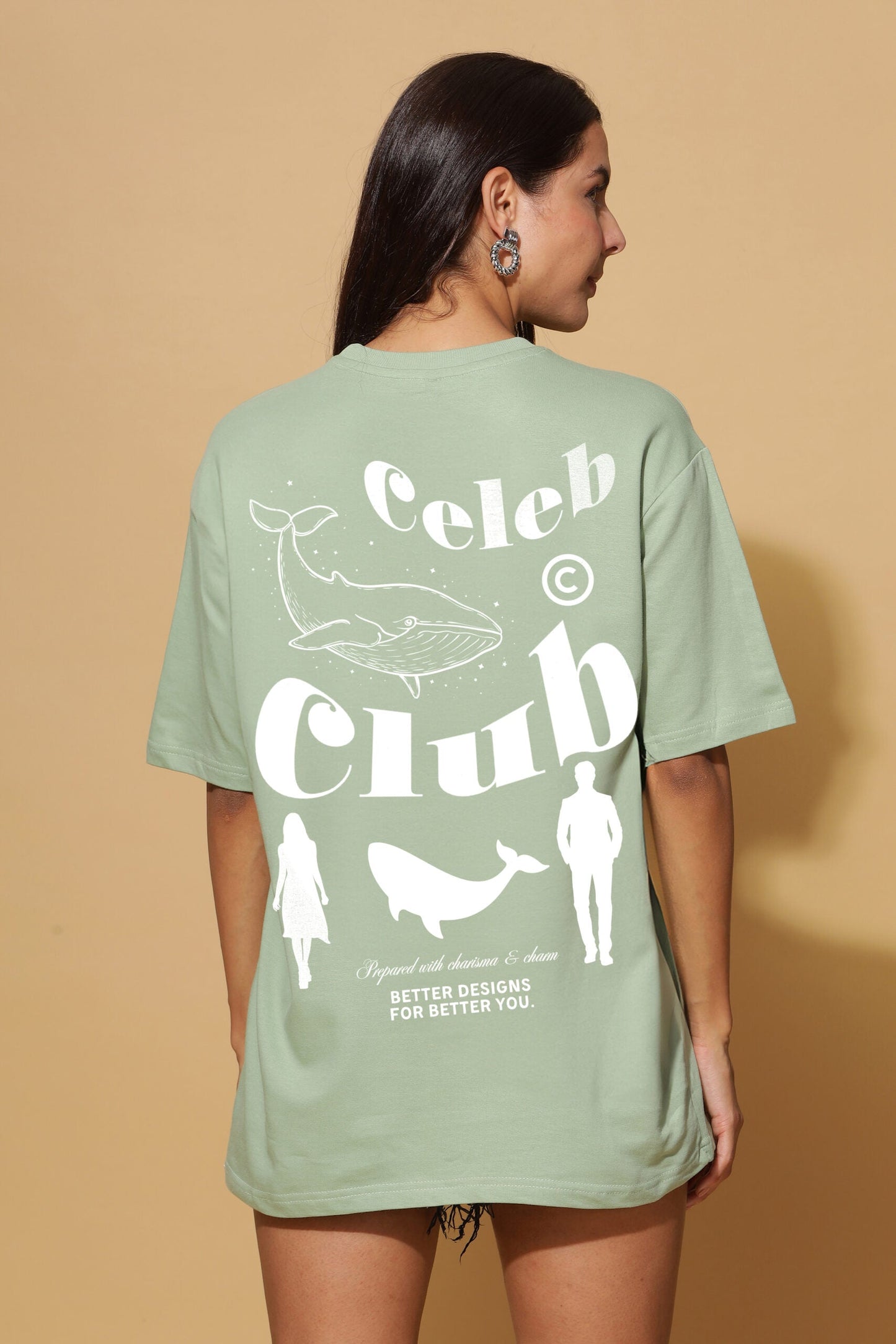 CLUB Printed Premium Oversize Tee