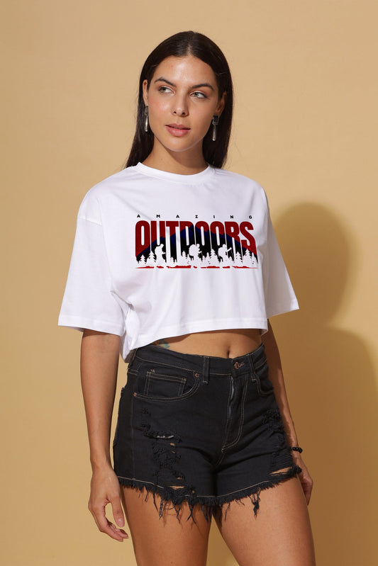 AMAZING OUTDOORS Premium Crop-top