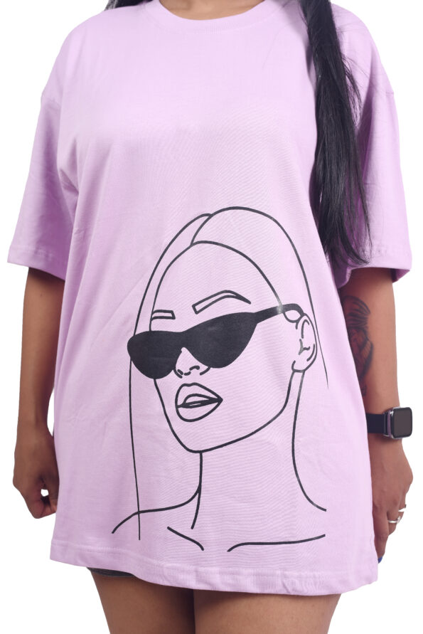 Savage Girl Graphic Design Oversized t shirt